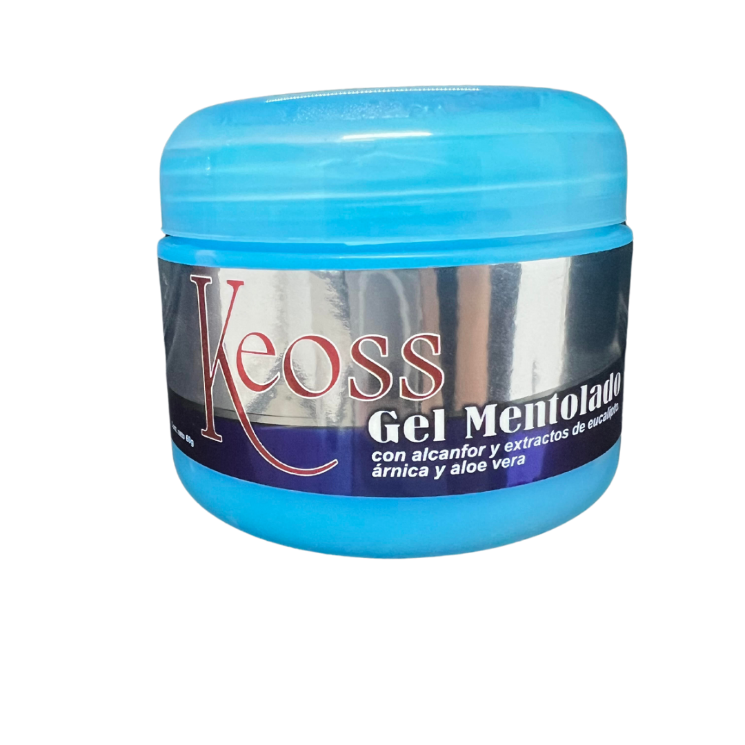 gel mentolado keoss fondo blanco GEL MENTOLADO CON ARNICA DE 250 ML MARCA KEOSS.